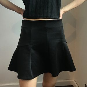 Black Forever 21 Skater Skirt